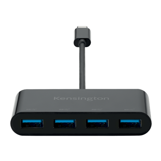 Hub CH1200 Kensington 4 puertos y cargador USB-C a 10 Gbps