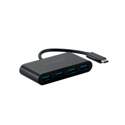 Hub CH1200 Kensington 4 puertos y cargador USB-C a 10 Gbps