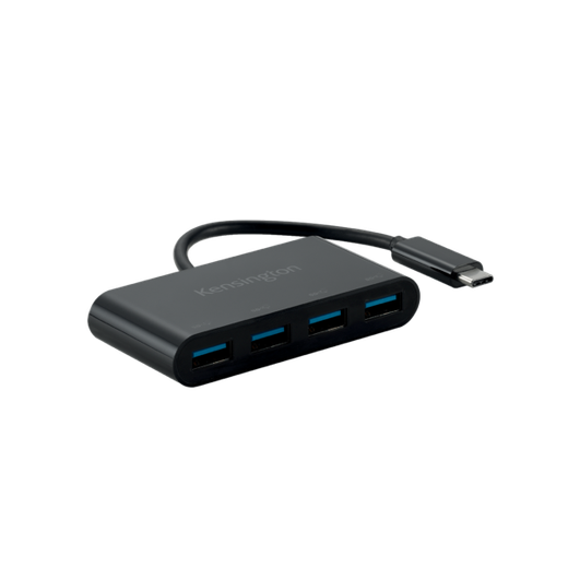Hub CH1200 Kensington 4 puertos y cargador USB-C a 10 Gbps