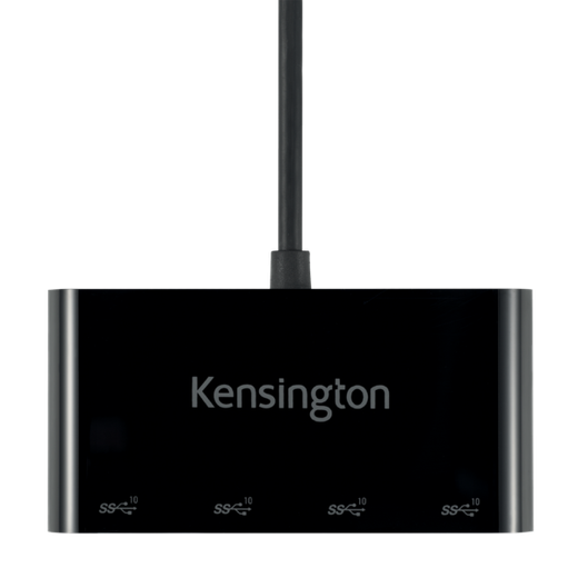 Hub CH1200 Kensington 4 puertos y cargador USB-C a 10 Gbps