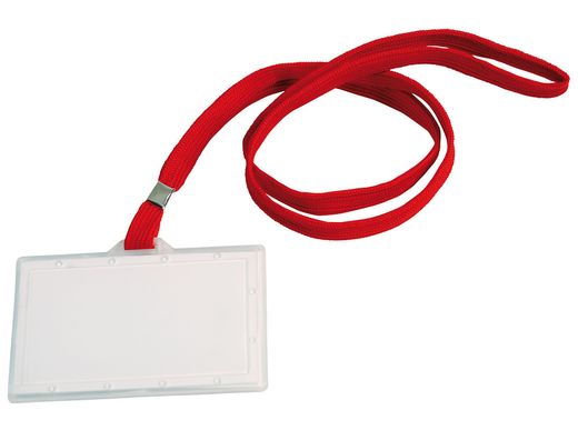 Identificador con Cordon Plano Q-Connect Kf03303 94X60 mm -Con Apertura Lateral