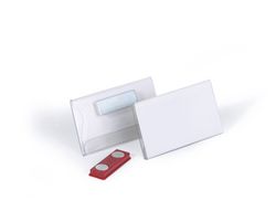 Identificador con iman durable horizontal pvc 40x75 mm