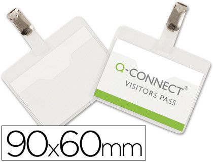 Identificador con Pinza Q-Connect Kf01560 60X90 mm -Con Apertura Superior