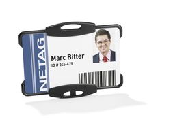 Identificador durable poliestireno rigido para 1 tarjeta vertical/horizontal 54x87 mm