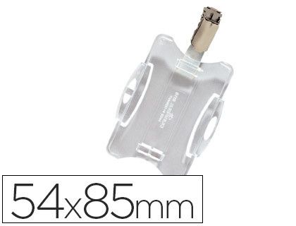 Identificador Durable simple 54x85mm pinza