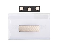 Identificador q-connect kf14138 con clip magnetico apertura superior 54x90 mm