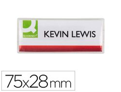 Identificador q-connect kf14139 con clip magnetico apertura superior 75x28 mm