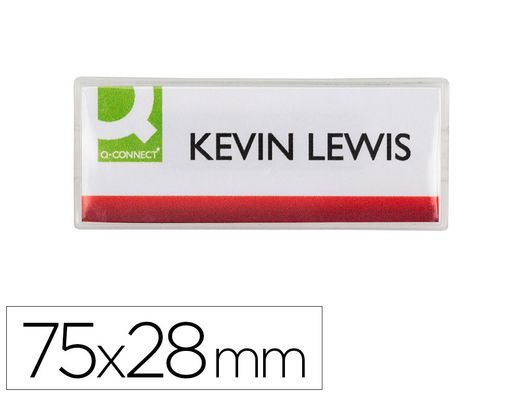 Identificador q-connect kf14139 con clip magnetico apertura superior 75x28 mm