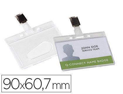 Identificador q-connect rigido plastico acabado brillante con pinza kf14148 9x6,7 cm