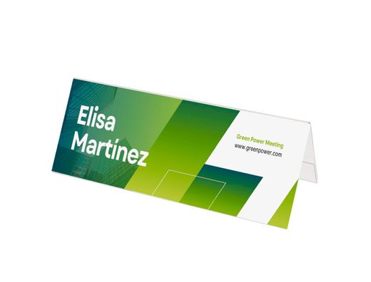 Identificador sobremesa archivo 2000 petg flexible visibilidad boble cara din A5 60x210x75 mm
