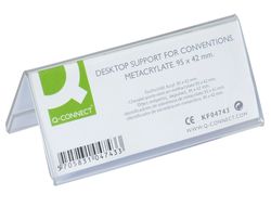 Identificadores Sobremesa Q-Connect Metacrilato Tamaño 95X42 mm Ref.5730