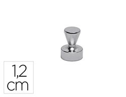 Iman maul conico de neodimio 1,2 cm diametro peso max. 3,5 kg color plata pack de 5 unidades