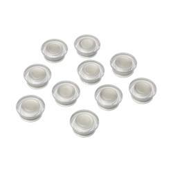 Imanes NOBO para pizarras CRISTAL (Pack 10), transparentes