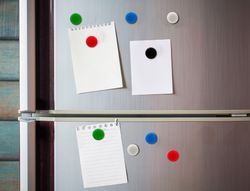 Imanes para sujecion liderpapel ecouse pp reciclado para pizarra magnetica 25 mm caja de 10 unidades