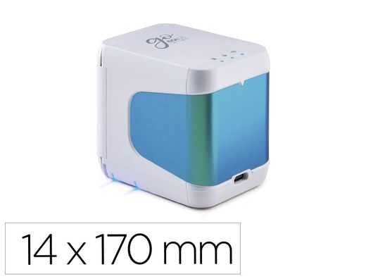 Impresora portatil colop e-mark go multicolor wifi impresion 14 mm alto x 150 mm longitud color blanco