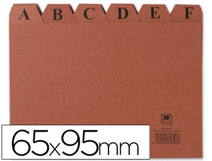 Indice alfabético 24 posiciones cartón 65x95 mm