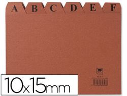 Indice alfabetico con 24 posiciones de carton cuero medidas 150x100 mm ref.3103