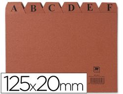 Indice alfabetico con 24 posiciones de carton cuero medidas 200x120 mm ref.3104