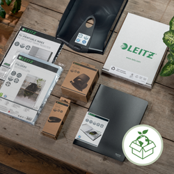 Índice multitaladro Leitz Recycle. DIN A4 maxi. Pestañas 1-31. PP reciclado, climáticamente neutro y 100% reciclable, negro