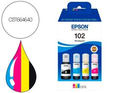 Ink-epson /664 4 clr multipack (bk / c / m / y) ecotank l300 / l355 / l555 / et-2500 / et-2550 / et-2600 /
