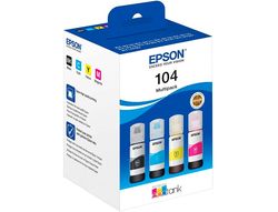 Ink-epson /664 4 clr multipack (bk / c / m / y) ecotank l300 / l355 / l555 / et-2500 / et-2550 / et-2600 /
