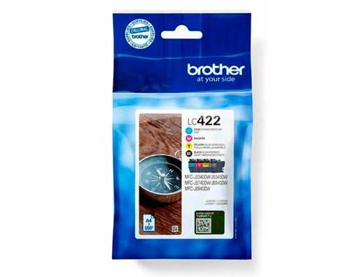 Ink-jet brother lc-422val mfc-j5340dw / mfc-j5740dw / mfc-j6540dw / mfc-j6940dw 550 paginas negro 500 paginas