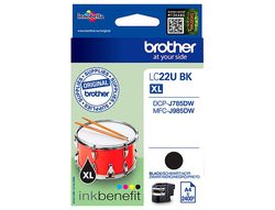 Ink-jet brother lc22ubk xl dcp-j785dw / dcp-j785dwxl / mfc-j985dw / mfc-j985dw negro 2.400 pag