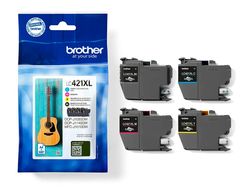 Ink-jet brother lc421xlval dcp-j1050dw / dcp-j1140dw / mfc-j10 pack 4 colores 500 paginas