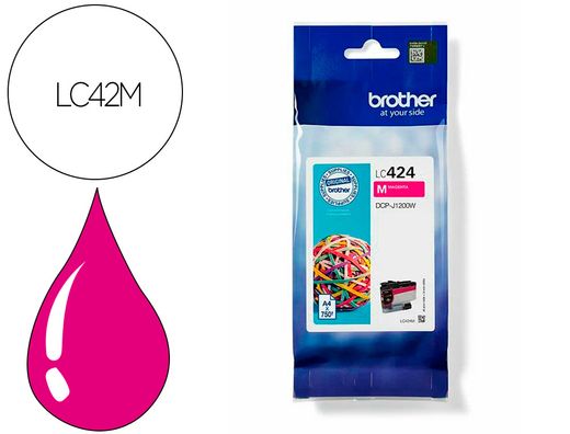 Ink-jet brother lc424 dcp-1200w magenta 750 paginas