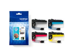 Ink-jet brother lc424val dcp-j1200w pack 4 colores negro / amarillo / cian / magenta 750 hojas