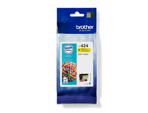 Ink-jet brother lc424y dcp-1200w amarillo 750 paginas