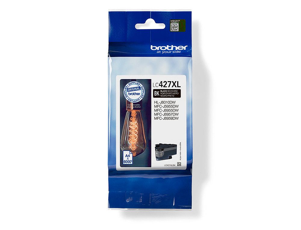 Ink-jet brother lc427xlbk mfcj5955dw / 6955dw negro alta capacidad 6000 paginas