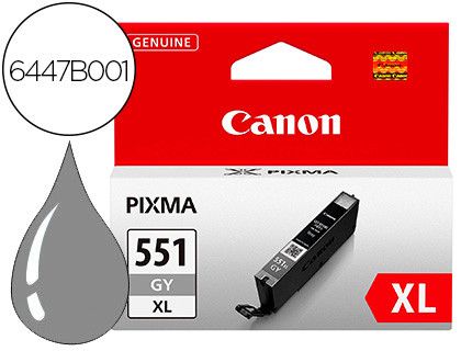 Ink-jet canon 551 xl pixma ip7250 / mg5450 / mg6350 gris
