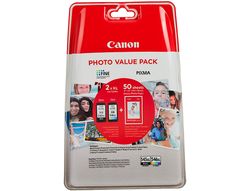 Ink-jet canon photo value pack negro color pg-545xl + cl564xl + 50 hojas pixma mg2450 / 2550
