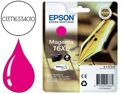 Ink-jet epson 16xl wf2010w wf2510wf wf2520nf wf2530wf wf2540wf magenta 450 pag