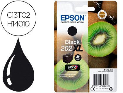 Ink-jet epson 202 xl xp-6000 / xp-6005 / xp-6100 / xp-6105 photo negro 800 pag