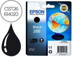 Ink-jet epson 266 wf-100w negro 250 paginas