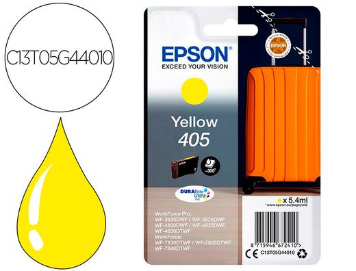 Ink-jet epson 405 wf-3820dwf / wf-4820dwf / wf-7830dtwf / wf-7840dtwf amarillo