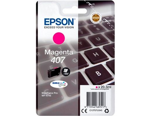 Ink-jet epson 407l clavier wf-4745 series magenta 1900 paginas
