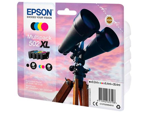 Ink-jet epson 502 xl xp-5105 multipack negro amarillo cian y magenta