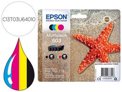 Ink-jet epson 603 xp-2100 / 2105 / 3100 / 4100 / wf-2810 / 2830 / 2835 / 2850 multipack 4 colores negro