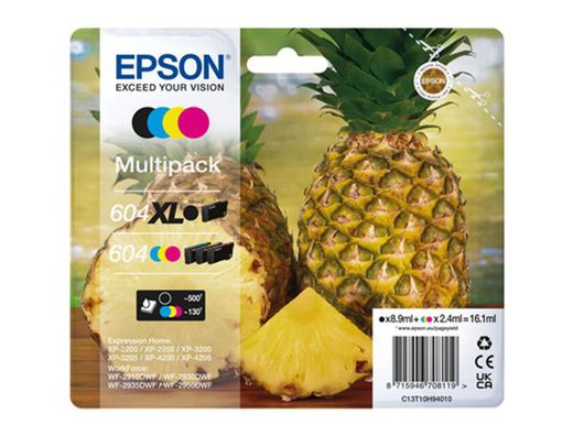 Ink-jet epson 604 xl multipack 4 colores negro/amarillo/cian/magenta