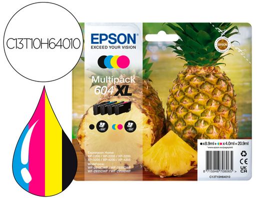 Ink-jet epson 604xl expression home xp-2200 / 2205 / 3200 / 3205 / 4200 / 4205 / wf-2910 series pack de