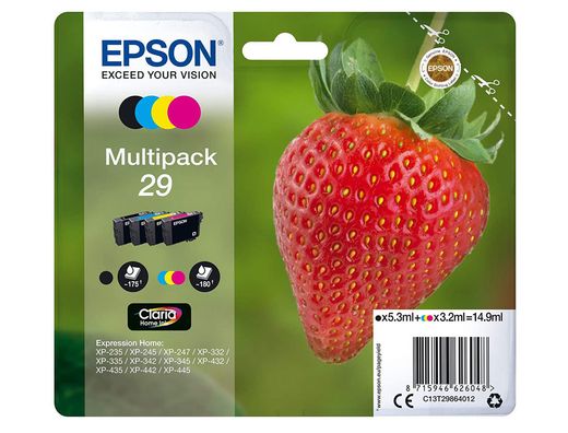 Ink-jet epson home 29 T2986 multipack 4 colores negro/amarillo/cian/magenta