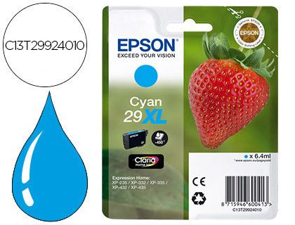 Ink-jet epson home 29 xl t2992 xp435/330/335/332/430/235/432 cian 450 pag