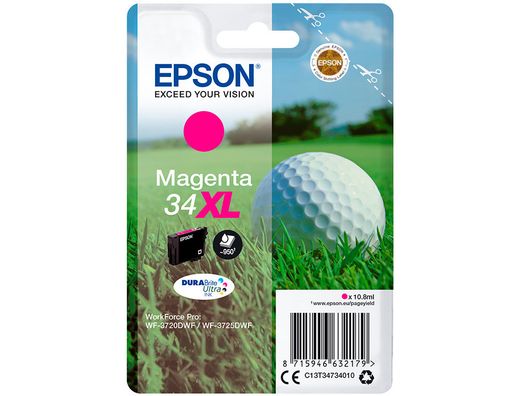 Ink-jet epson singlepack magenta 34xl durabrite ultra ink