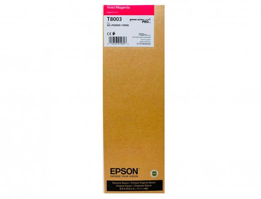 Ink-jet epson singlepack vivid magenta t800300 ultrachrome pro 700ml