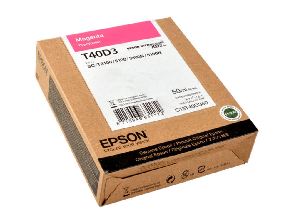 Ink-jet epson ultrachrome xd2 magenta t40d340 sc-t3100 / sc-t5100 50 ml