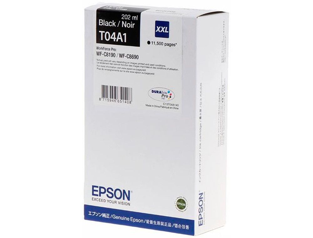 Ink-jet epson wf-c8190 / wf-c8690 xxl negro