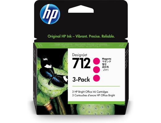Ink-jet hp 712 t210/230/250/630/650 magenta pack de 3 unidades